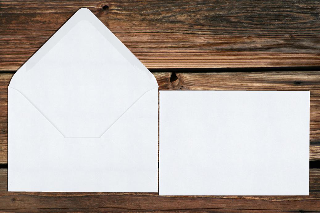 Briefhüllen 110x156 mm Nassklebend Weiß 120 g/qm